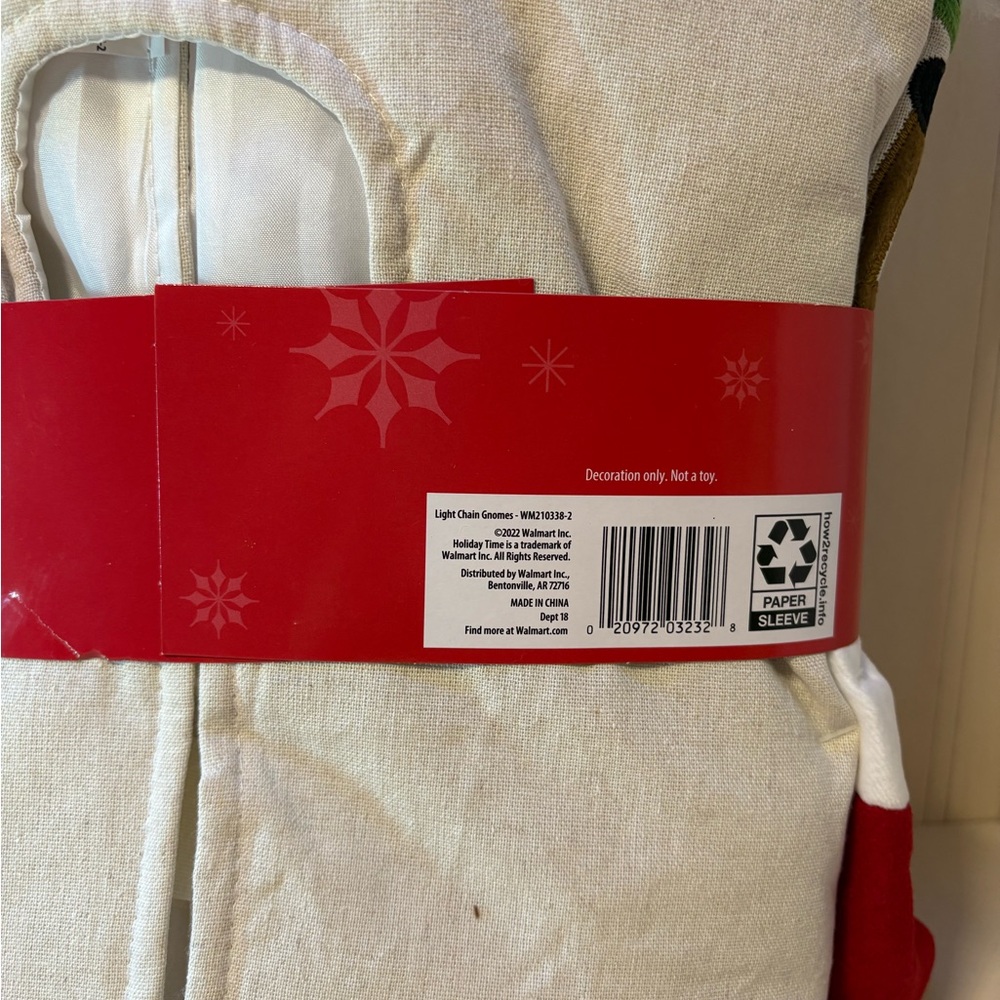 Holiday time 48 inch gnome tree skirt. - Picture 2 of 2